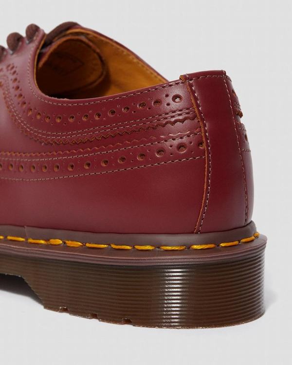 Dr Martens Dámské Polobotky Vintage 3989 Vínové, CZ-175496